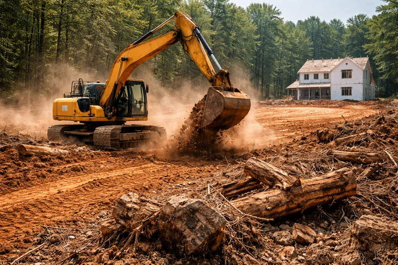 Site clearing and preparation